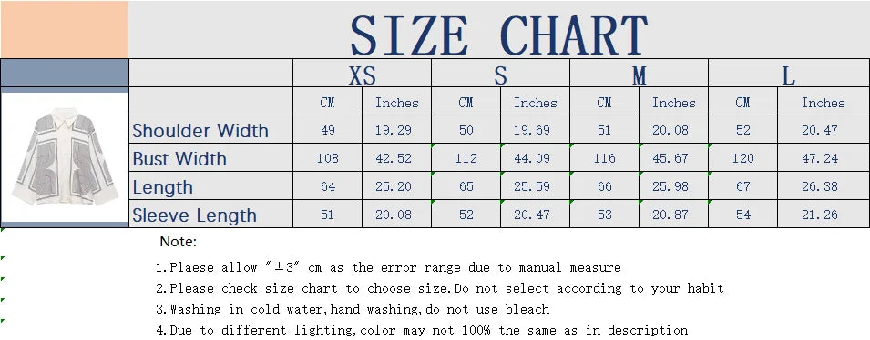 Stylish Women's Suit Set with Long Sleeve Shirt and Wide Leg Pants in Creamy Base and Geometric Patterns