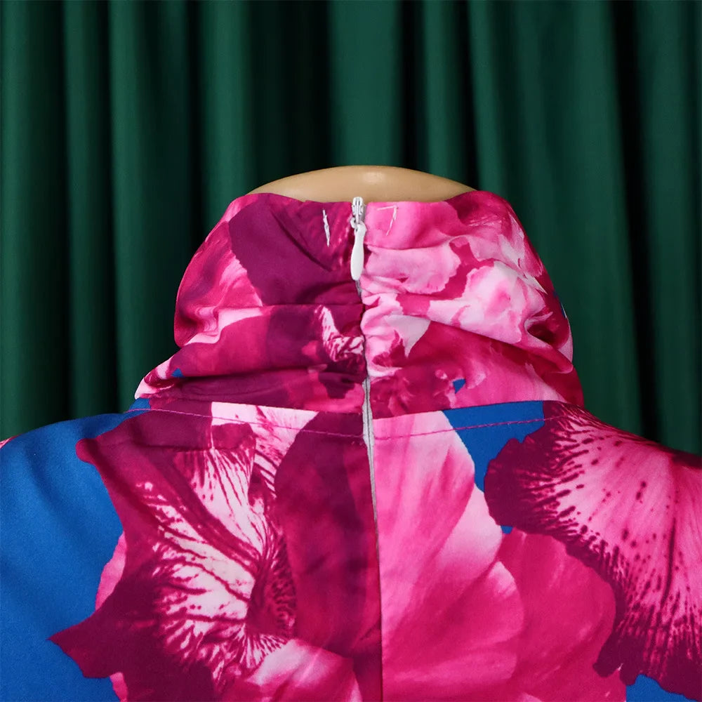 Elegant Full Sleeve Bow Collar Printed Blouse for Women Stylish Business Workwear Shirt Tops