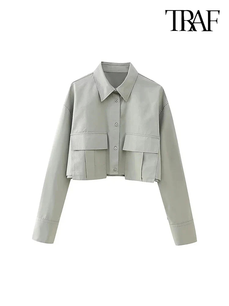 Women's Casual Streetwear Single Breasted Flip Lapel Shirt Solid Color Comfortable Commuter Top