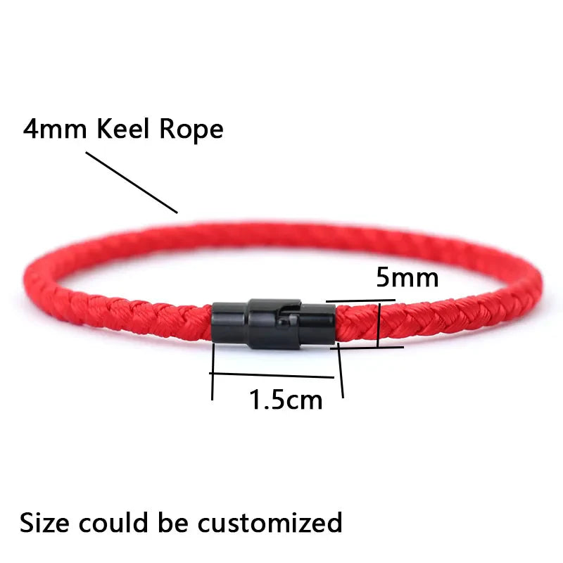 Grade A Lucky Red Thread Bracelet for Men and Women Magnetic Couple Bracelet for Wealth and Prosperity