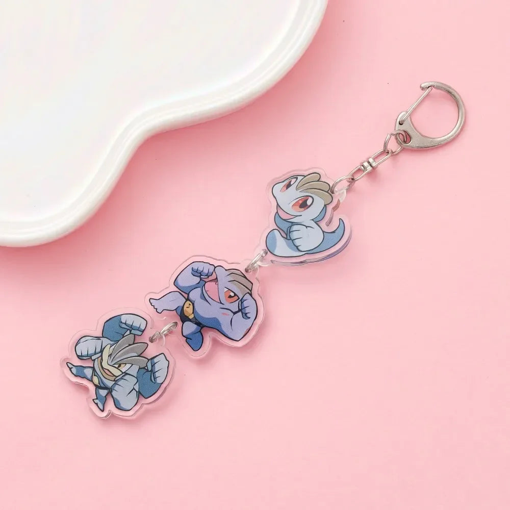 Cute Anime Acrylic Keychain Accessory Cartoon Car Bag Pendant Gift for Friends Fans