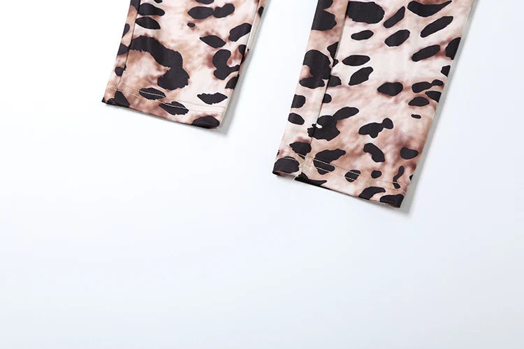 Weird Puss Sexy Sleeveless Leopard Print Jumpsuit for Women Stretch Fit Streetwear Workout Overalls