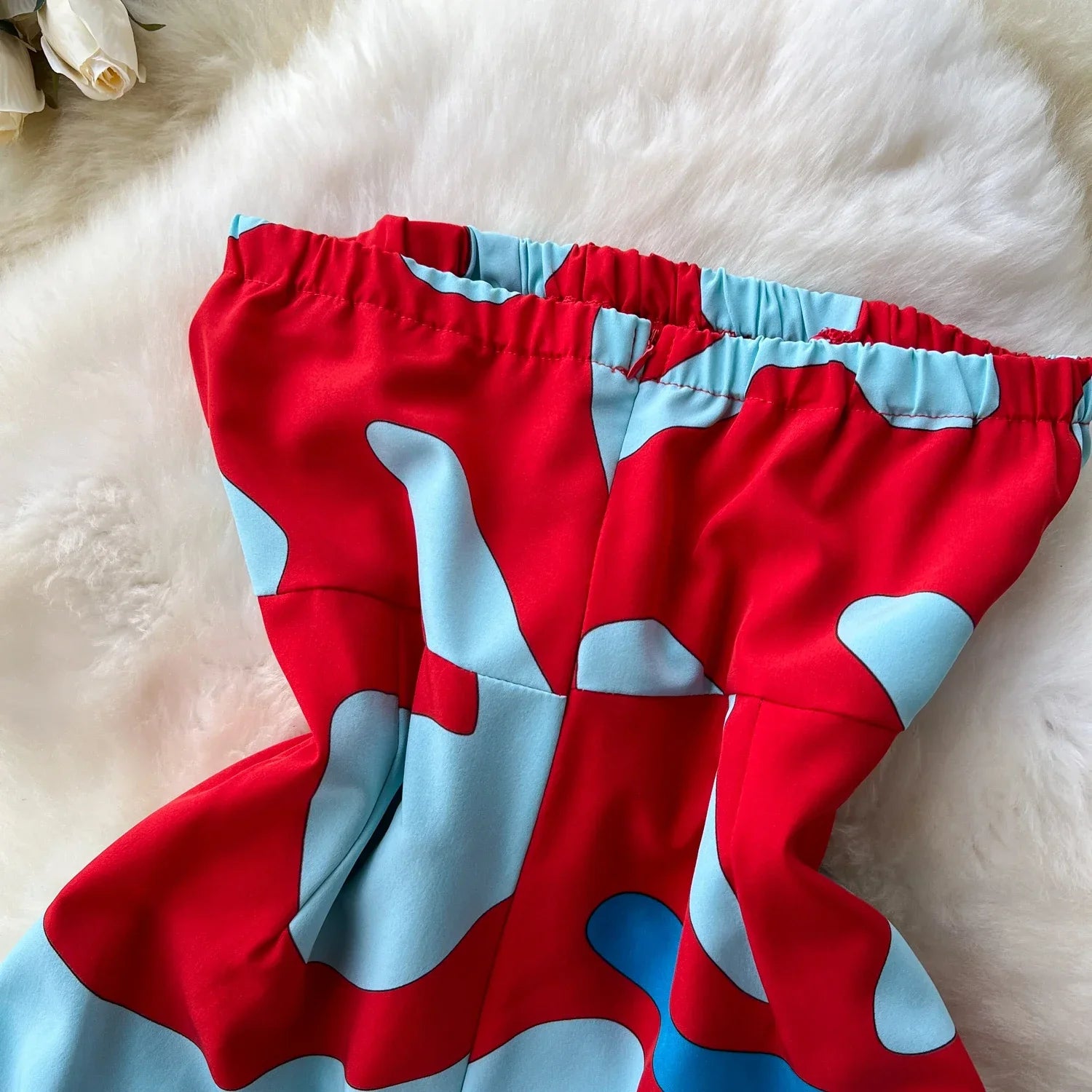 Women's Elegant Suspender Jumpsuit Sexy Printed Casual Hip Waist Overalls Romper