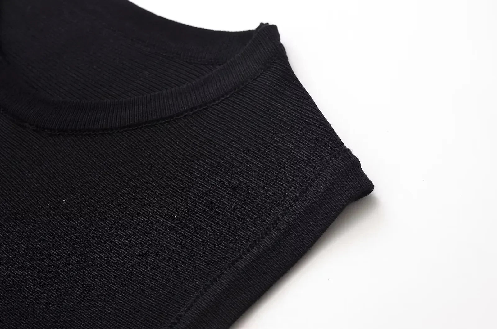 Yellow Knit Pleated Hem Mini Dress With Front Pockets