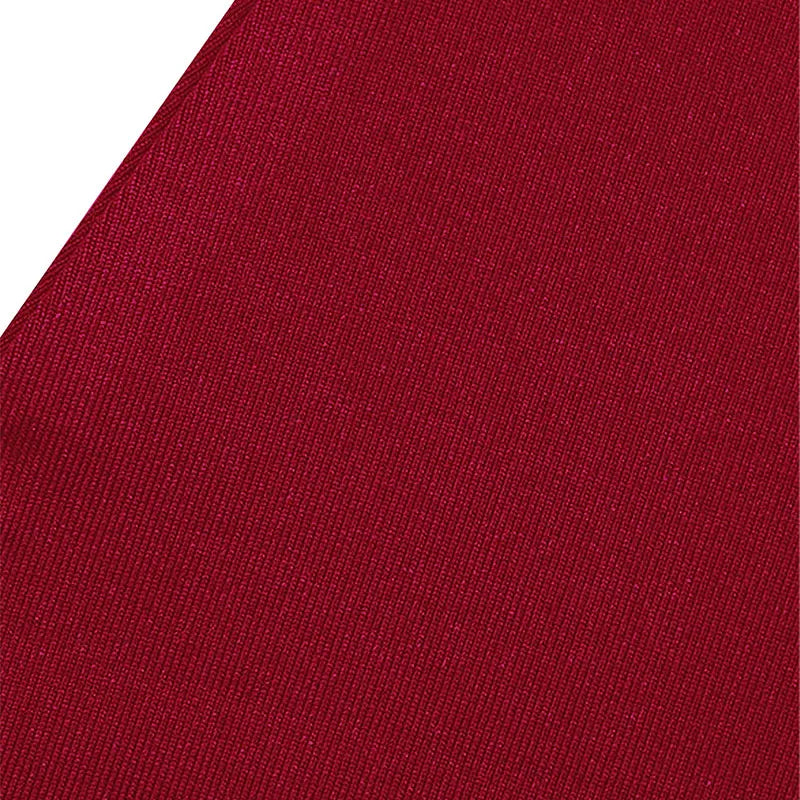 One Shoulder Red Dress Knit For Women Autumn Winter Fashion