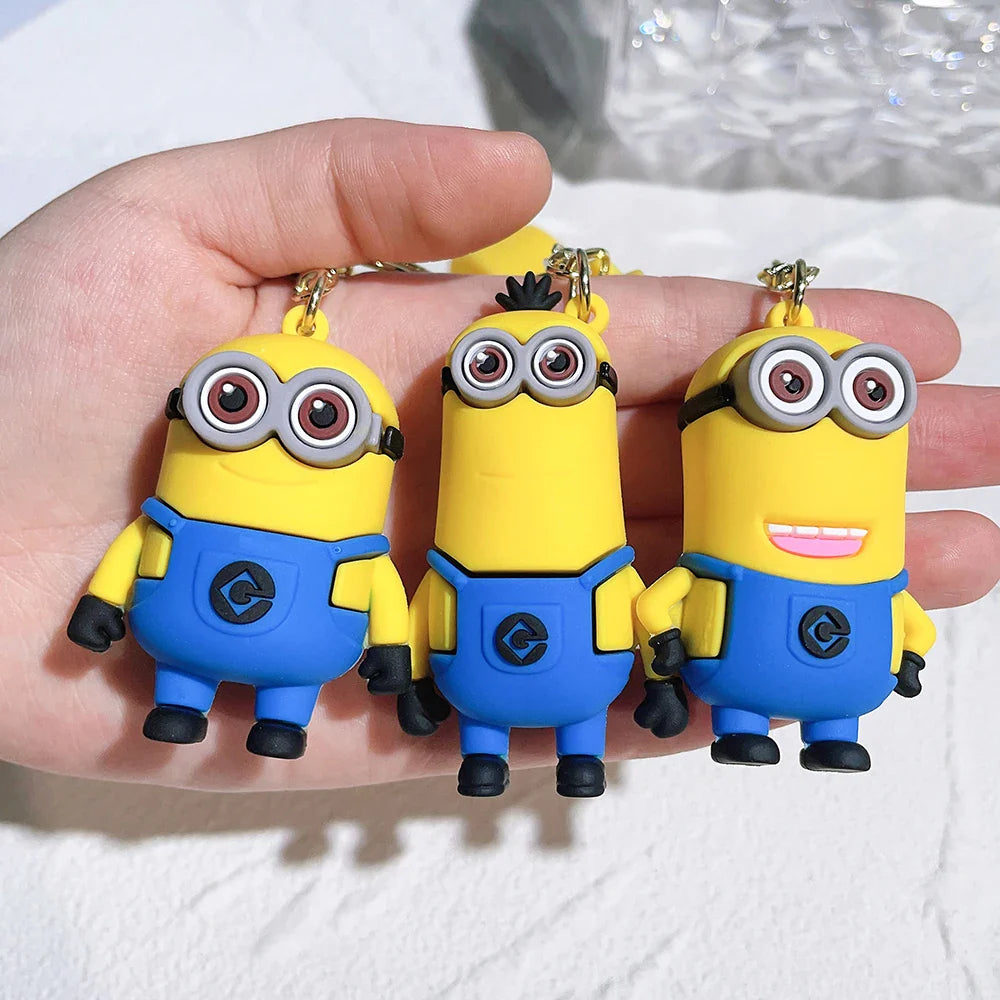 Kawaii Minions Keychain Pendant Creative Cartoon Bag Decoration Gift