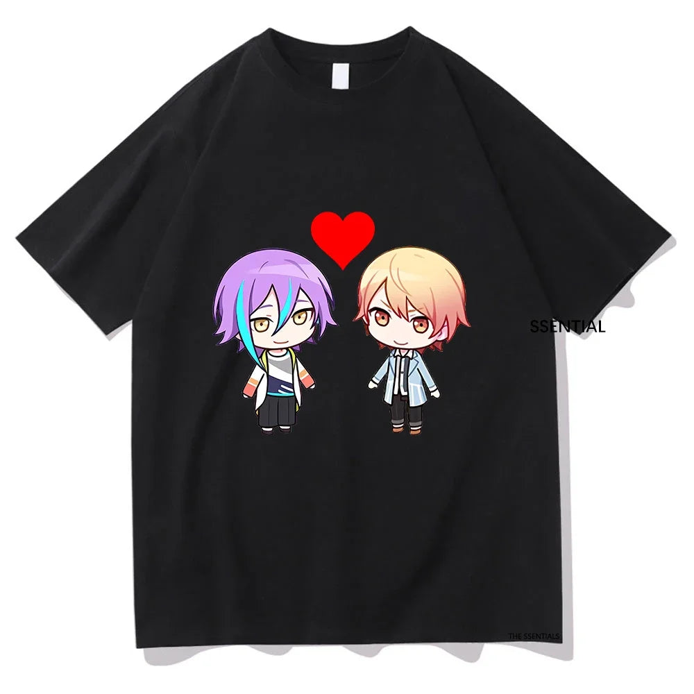 Kawaii Anime Cartoon T Shirts Unisex High Quality Vintage Graphic Tees for Men and Women