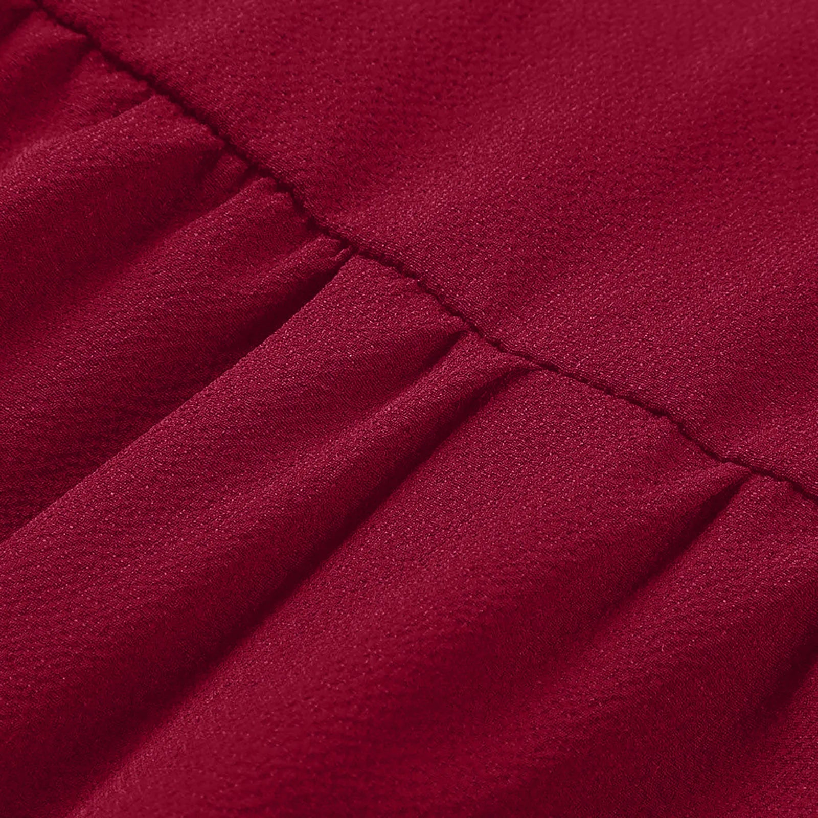 Womens V Neck Short Sleeve Loose Fit Dress Solid Color