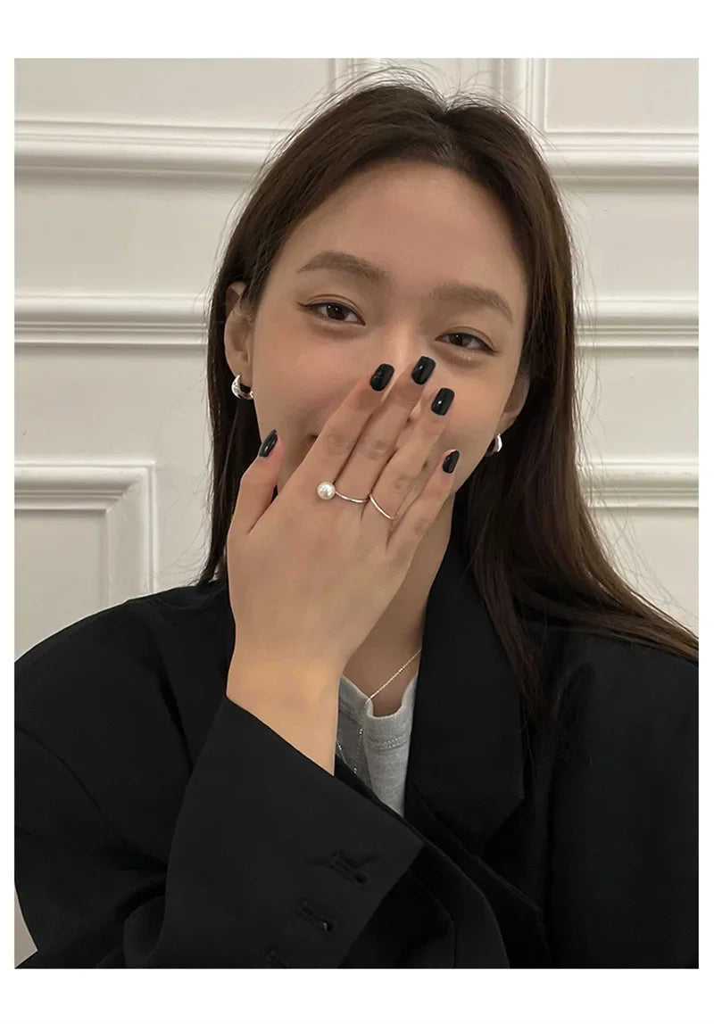 925 Sterling Silver Hoop Earrings for Women Versatile Fashion Jewelry Accessories