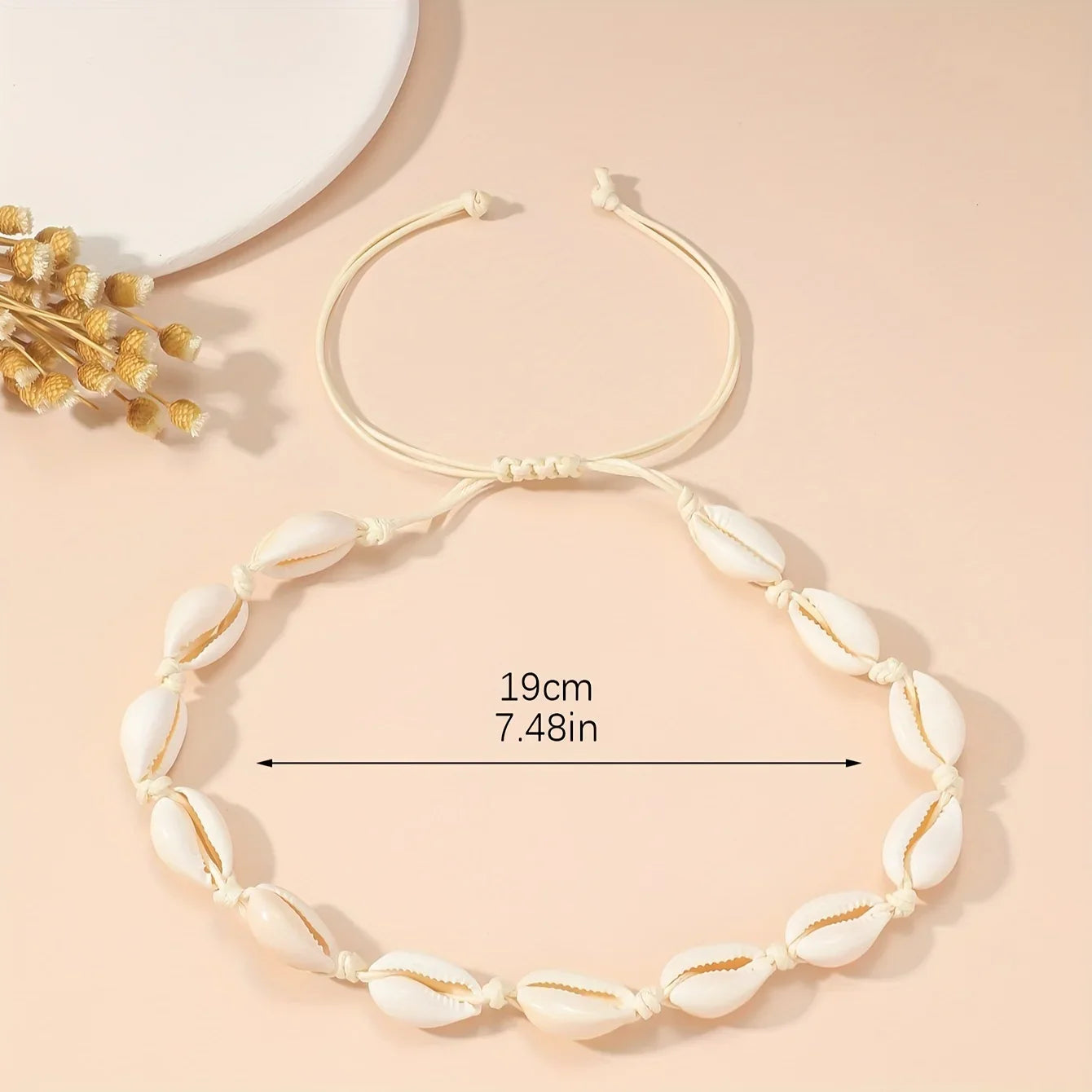 Minimalist Elegant Seashell Necklace for Women, Vintage Bohemian Beach Travel Jewelry