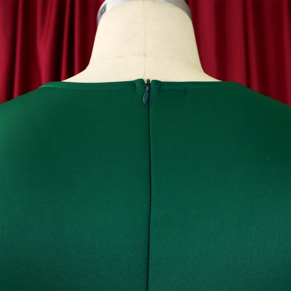 V Neck Bodycon Midi Dress With Ruffle Sleeves For Women