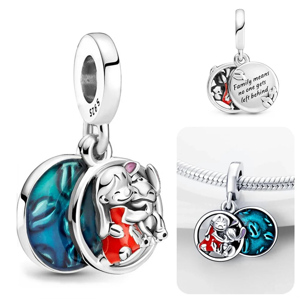 Lilo and Stitch Charms Silver 925 for Bracelet Jewelry Making Gift for Women