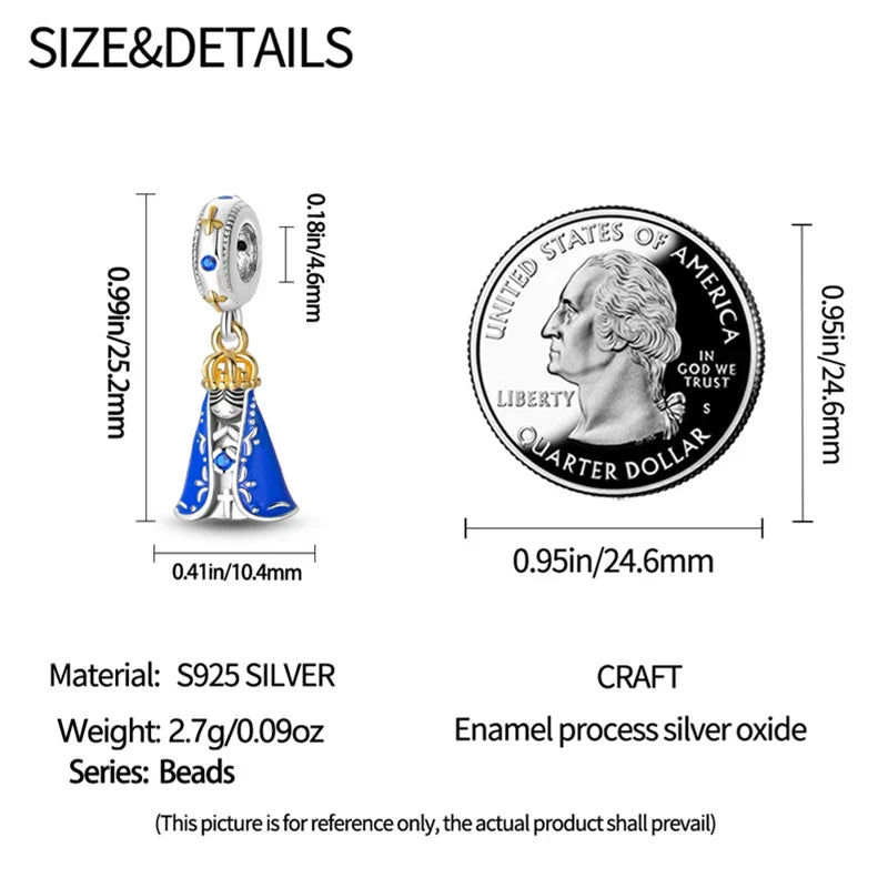 925 Sterling Silver Luminous Firefly Bulb Star Charms Pendants for DIY Bracelet Jewelry