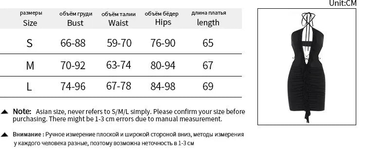 Backless Bodycon Dress Mini Sleeveless Black Hollow Out