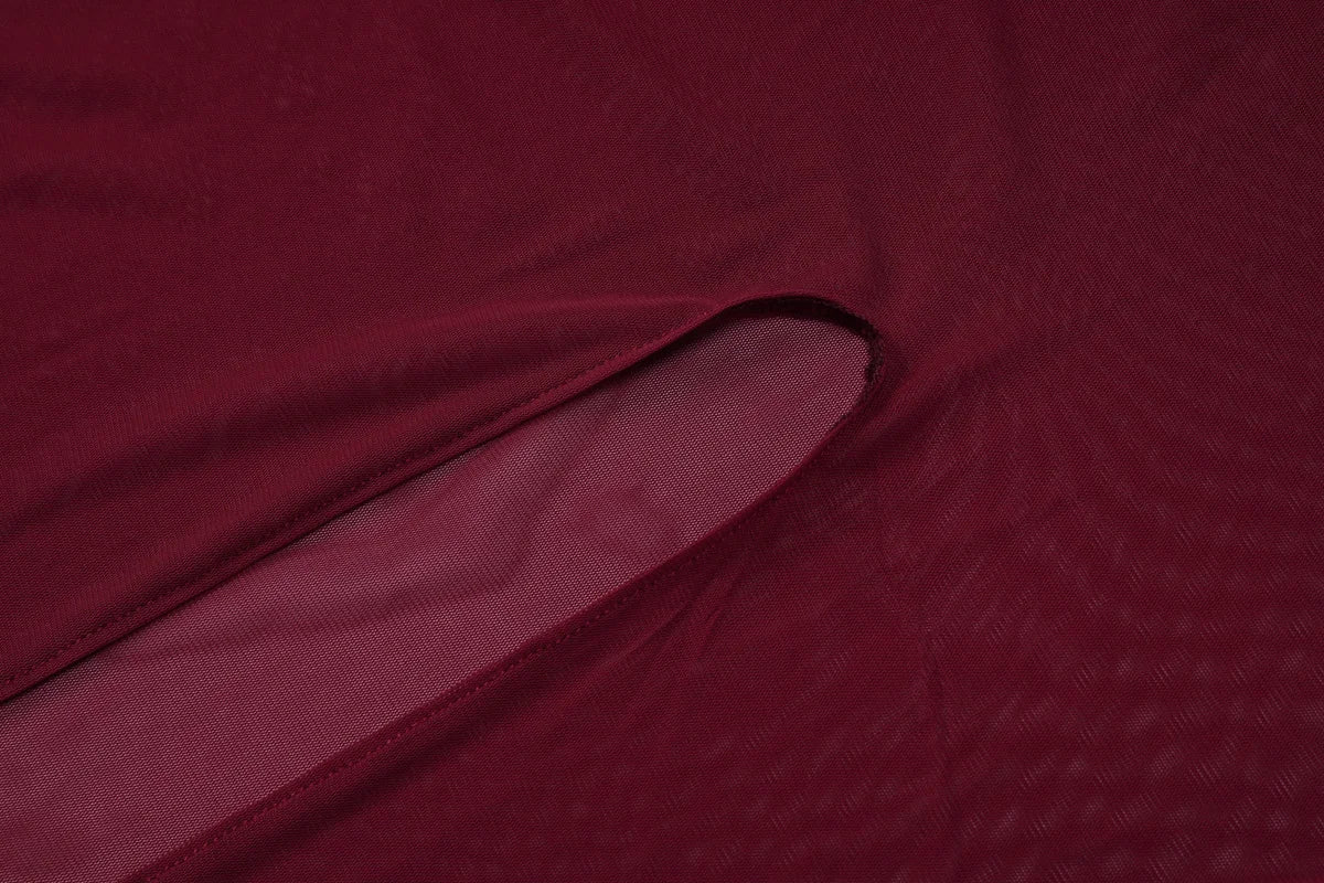 Sexy Mesh Patchwork Maxi Dress Sleeveless Evening Party Wear