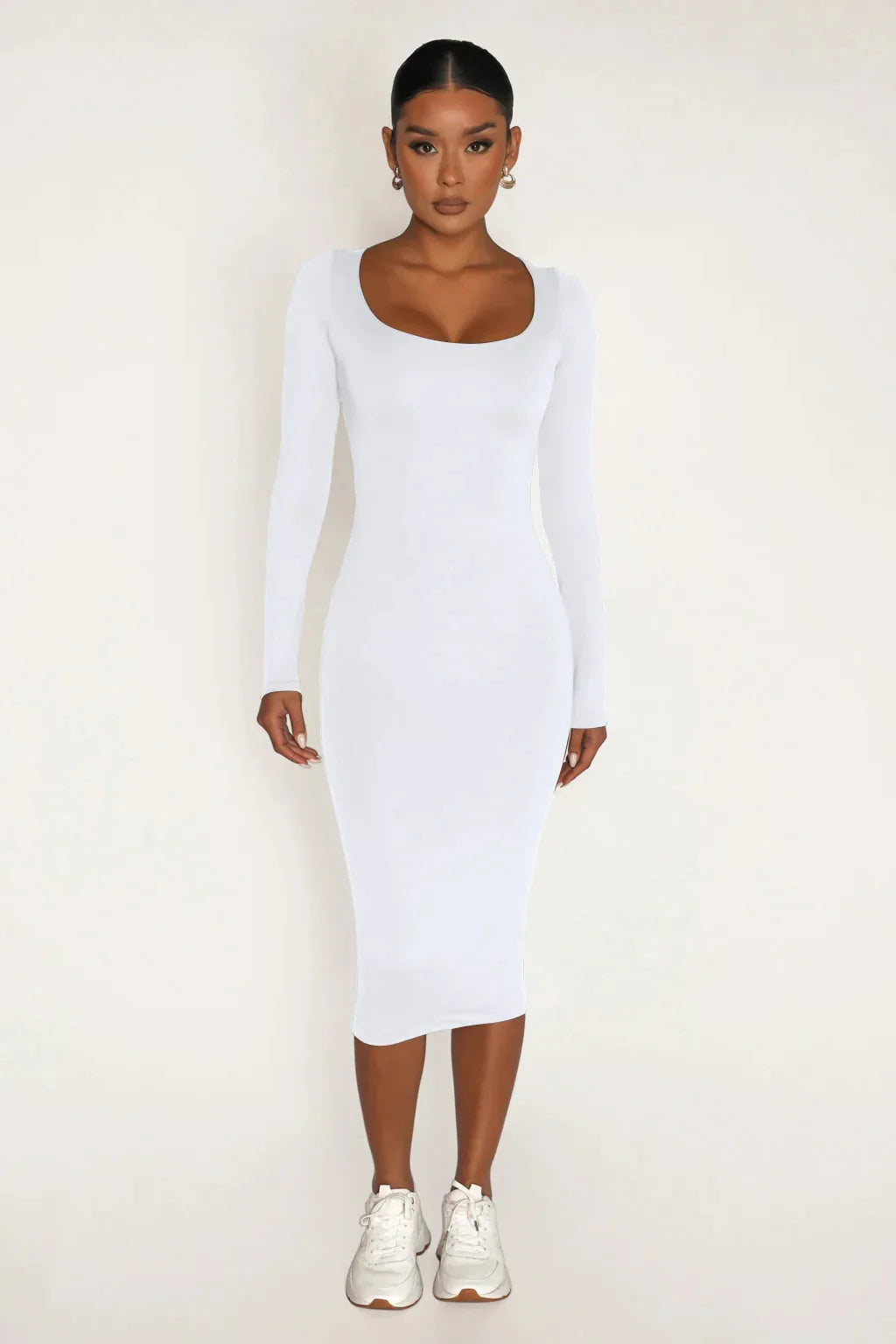 Velvet Bodycon Dress For Women Long Sleeve Party Clubwear