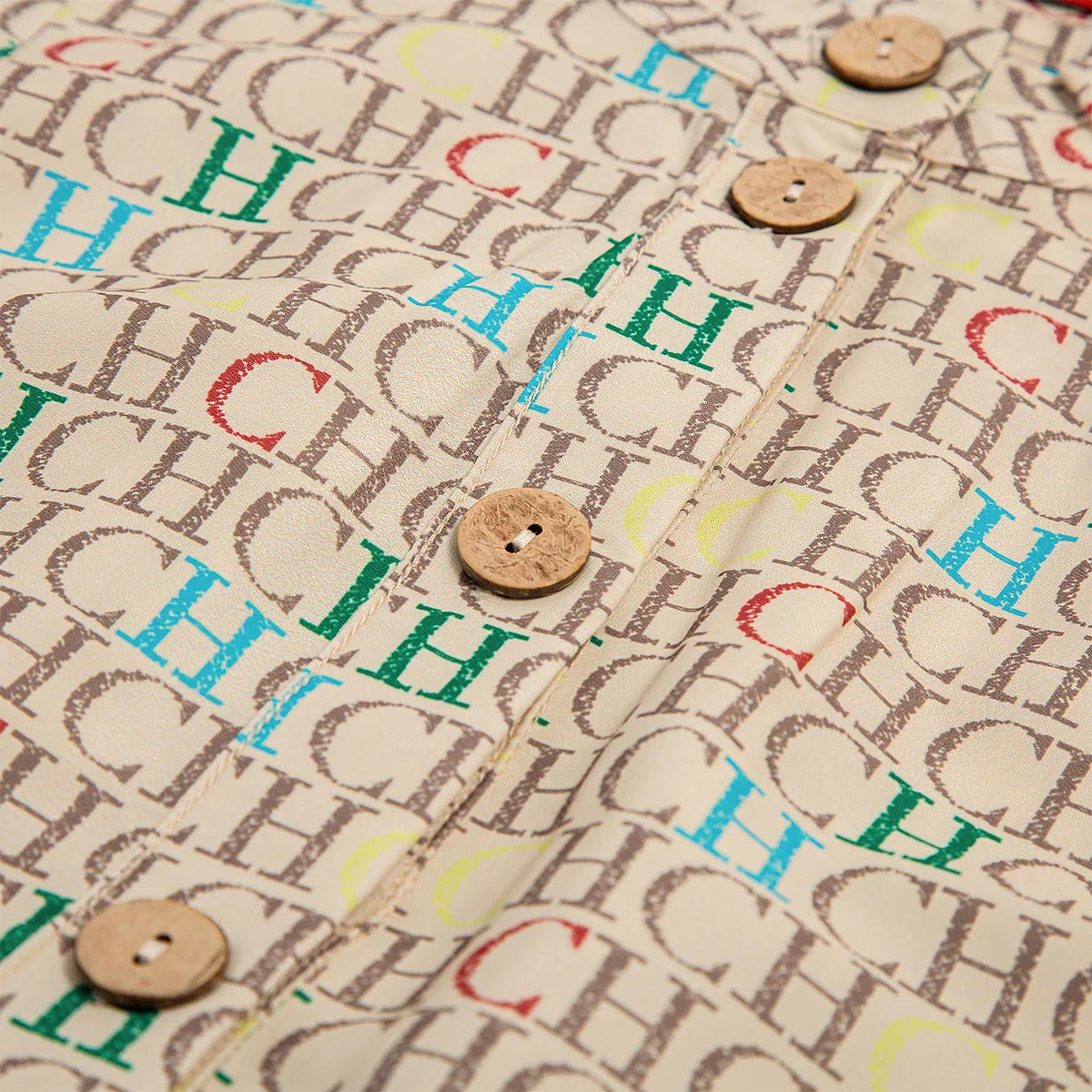 Khaki Printed Long Dress For Women Casual Loose Fit Maxi