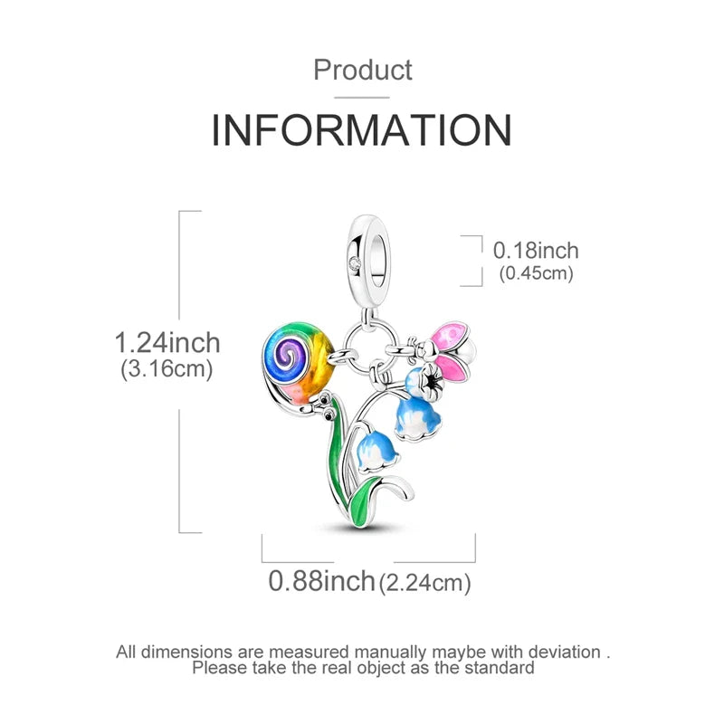 925 Sterling Silver Spacer Stopper Beads Charms for DIY Jewelry and Bracelets