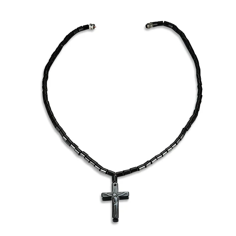 Hip Hop Fashion Cross Necklace for Women and Men with Crystal Zircon Jesus Pendant and Metal Chain Choker Jewelry Gift