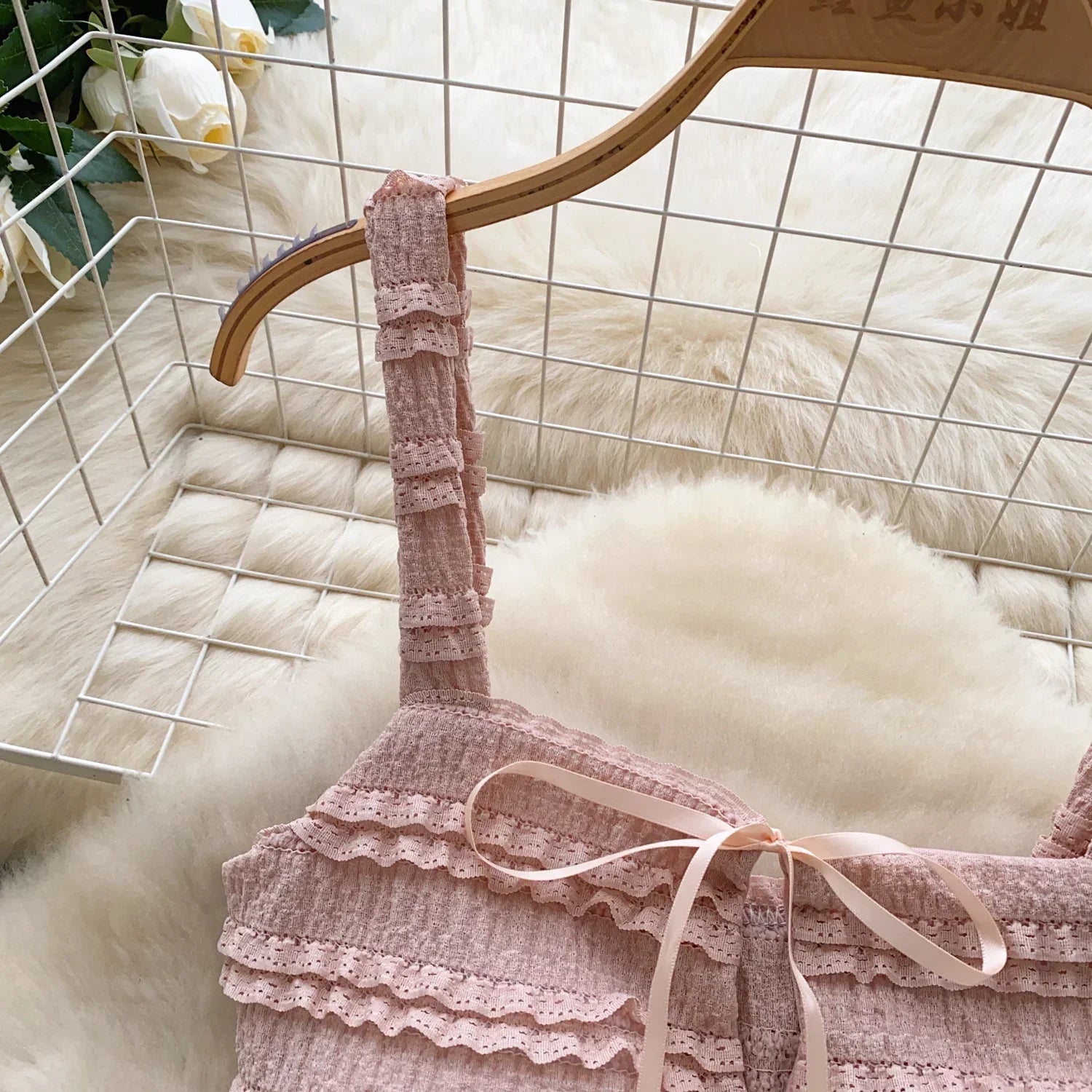 Sweet Ruffles Summer Two-Piece Set Women Square Collar Bow Strap Crop Top with Solid Ruched High-Waist Skirt Chic Gentle Outfit