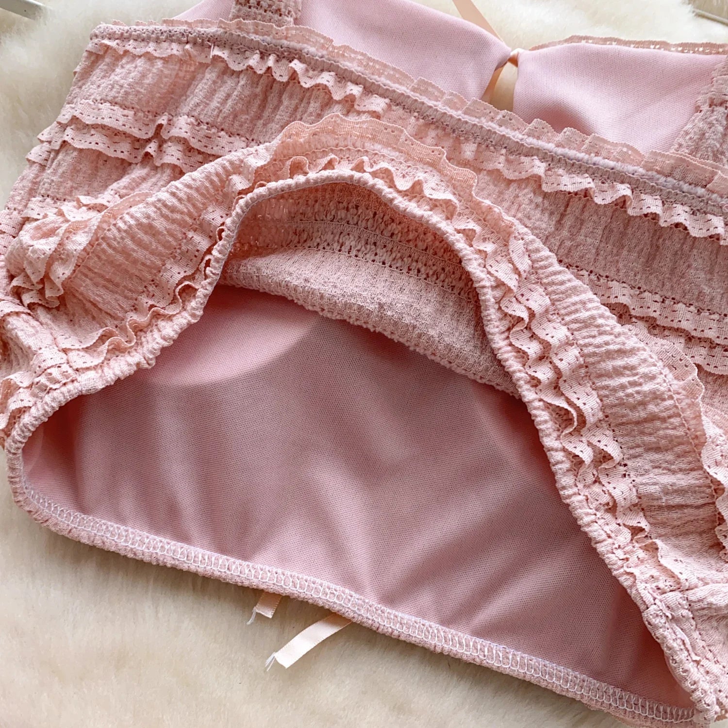 Sweet Ruffles Summer Two-Piece Set Women Square Collar Bow Strap Crop Top with Solid Ruched High-Waist Skirt Chic Gentle Outfit