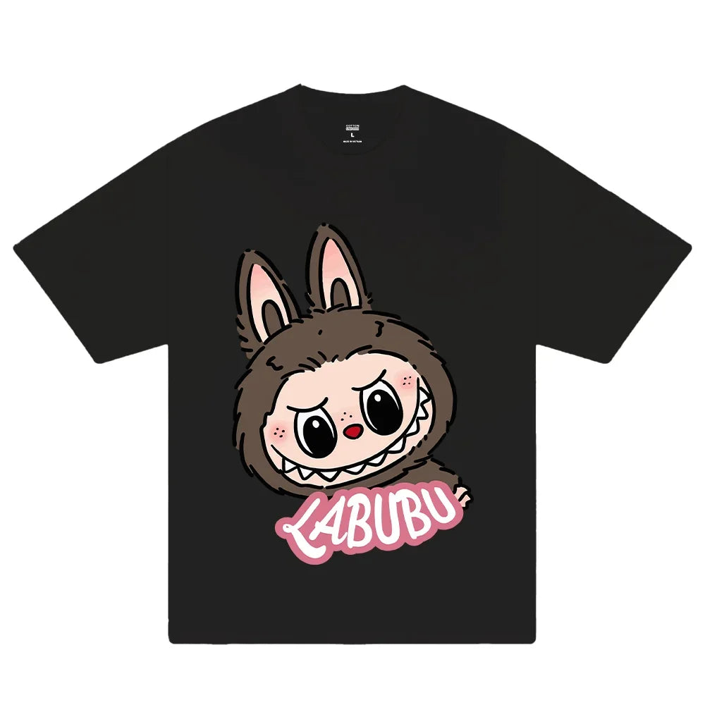 Y2K Anime Graphic Short Sleeve T-Shirt for Women Sexy Toy Girl Printed Top Casual Streetwear Tees