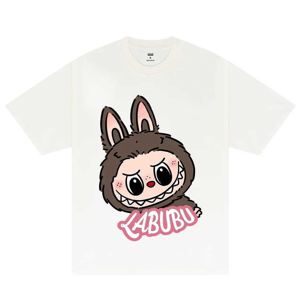 Y2K Anime Graphic Short Sleeve T-Shirt for Women Sexy Toy Girl Printed Top Casual Streetwear Tees