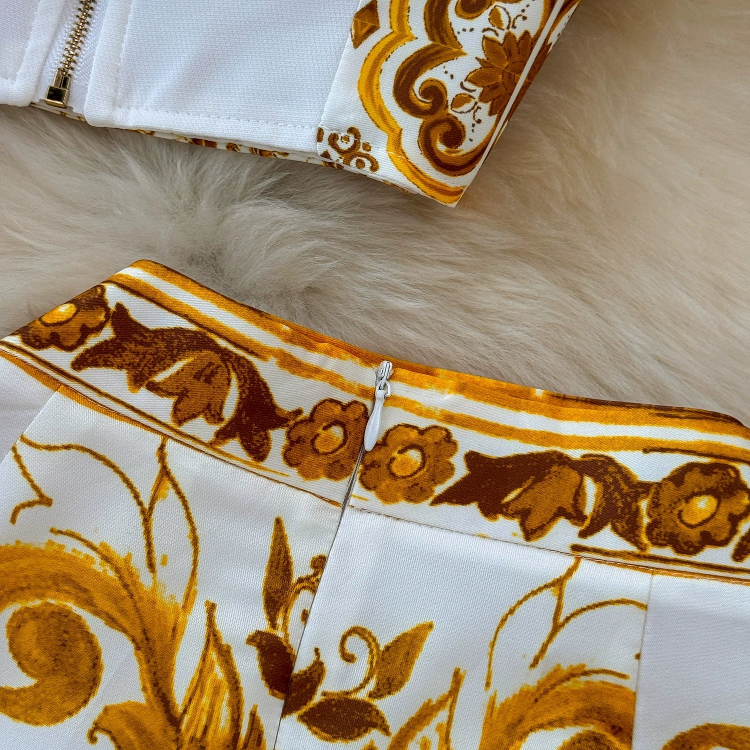 Summer Yellow Floral Two Piece Skirt Set for Women Sexy Corset Crop Top with Long Maxi Skirt Printed Outfit