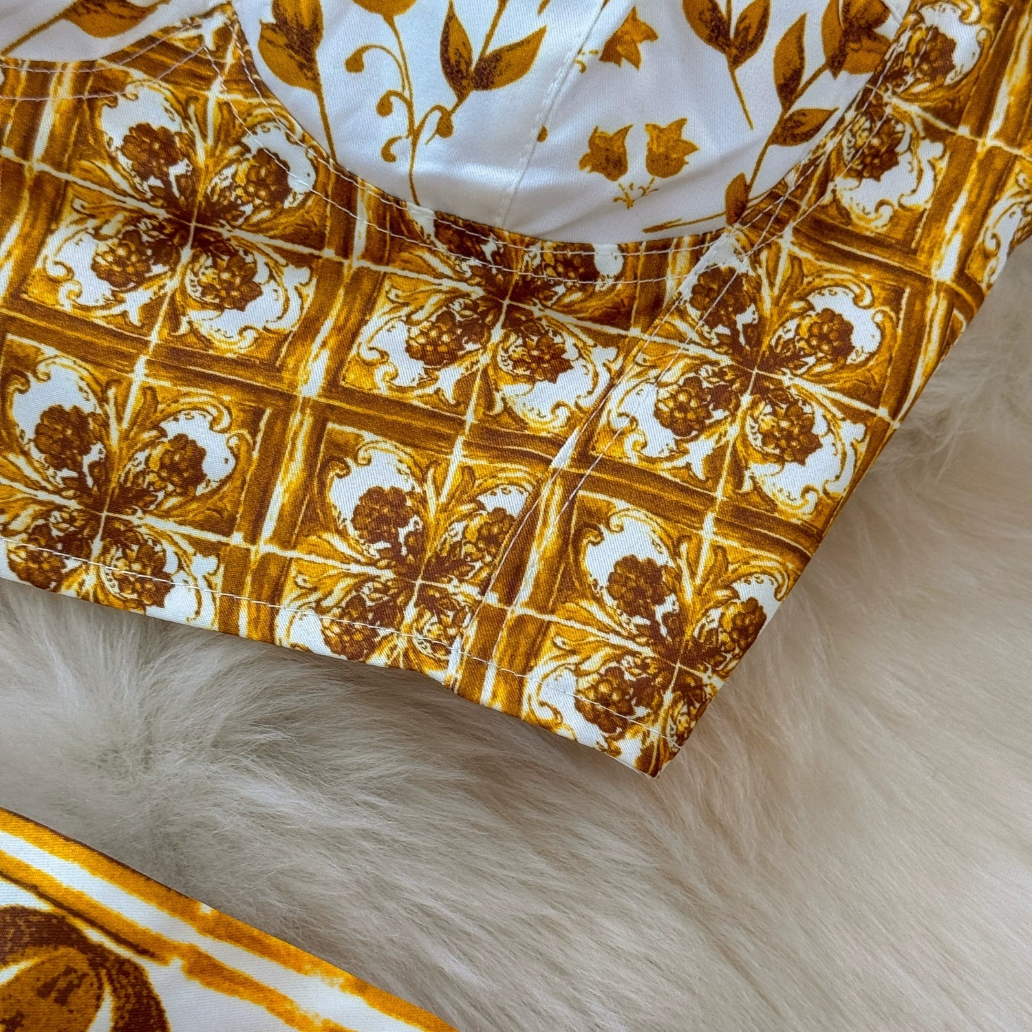 Summer Yellow Floral Two Piece Skirt Set for Women Sexy Corset Crop Top with Long Maxi Skirt Printed Outfit