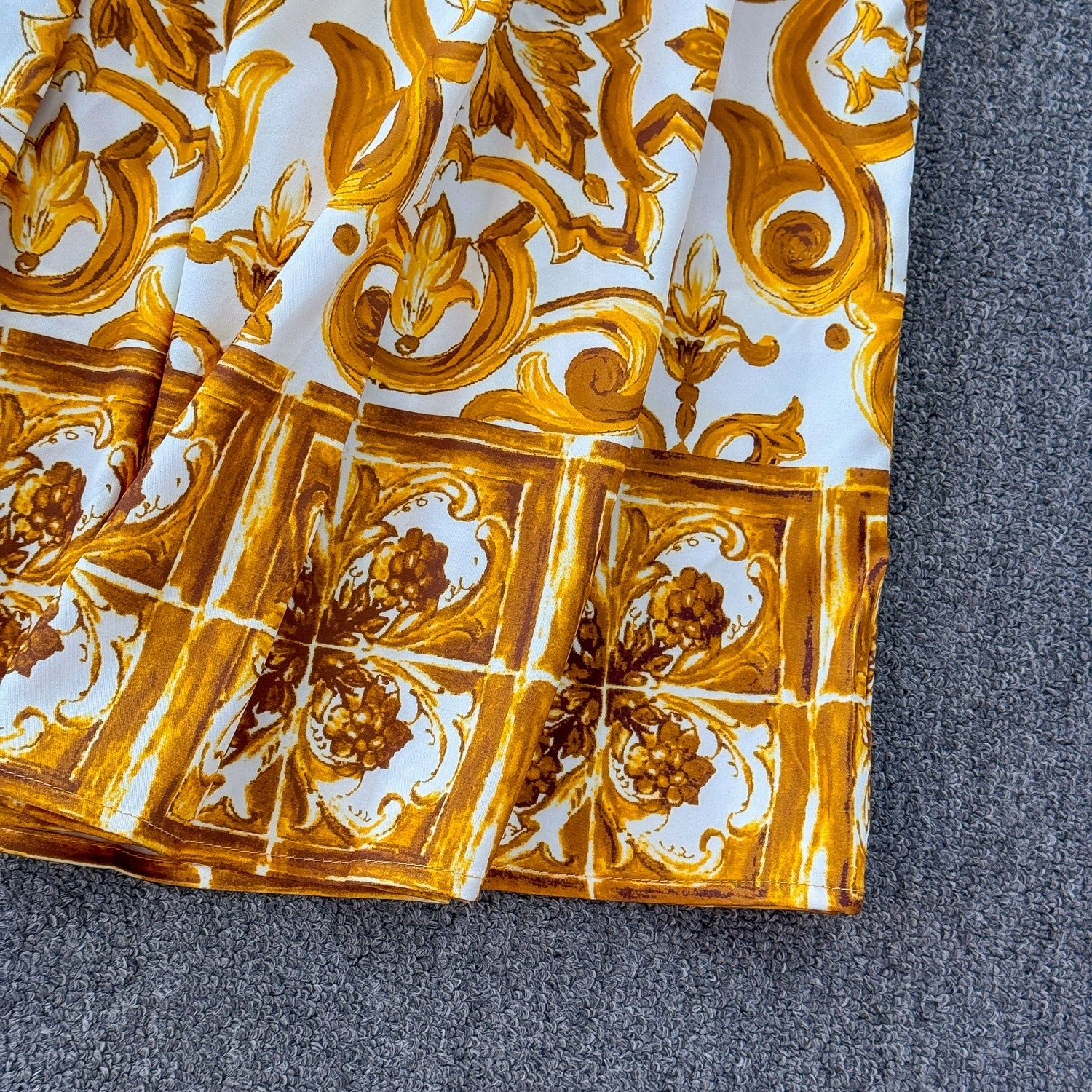 Summer Yellow Floral Two Piece Skirt Set for Women Sexy Corset Crop Top with Long Maxi Skirt Printed Outfit