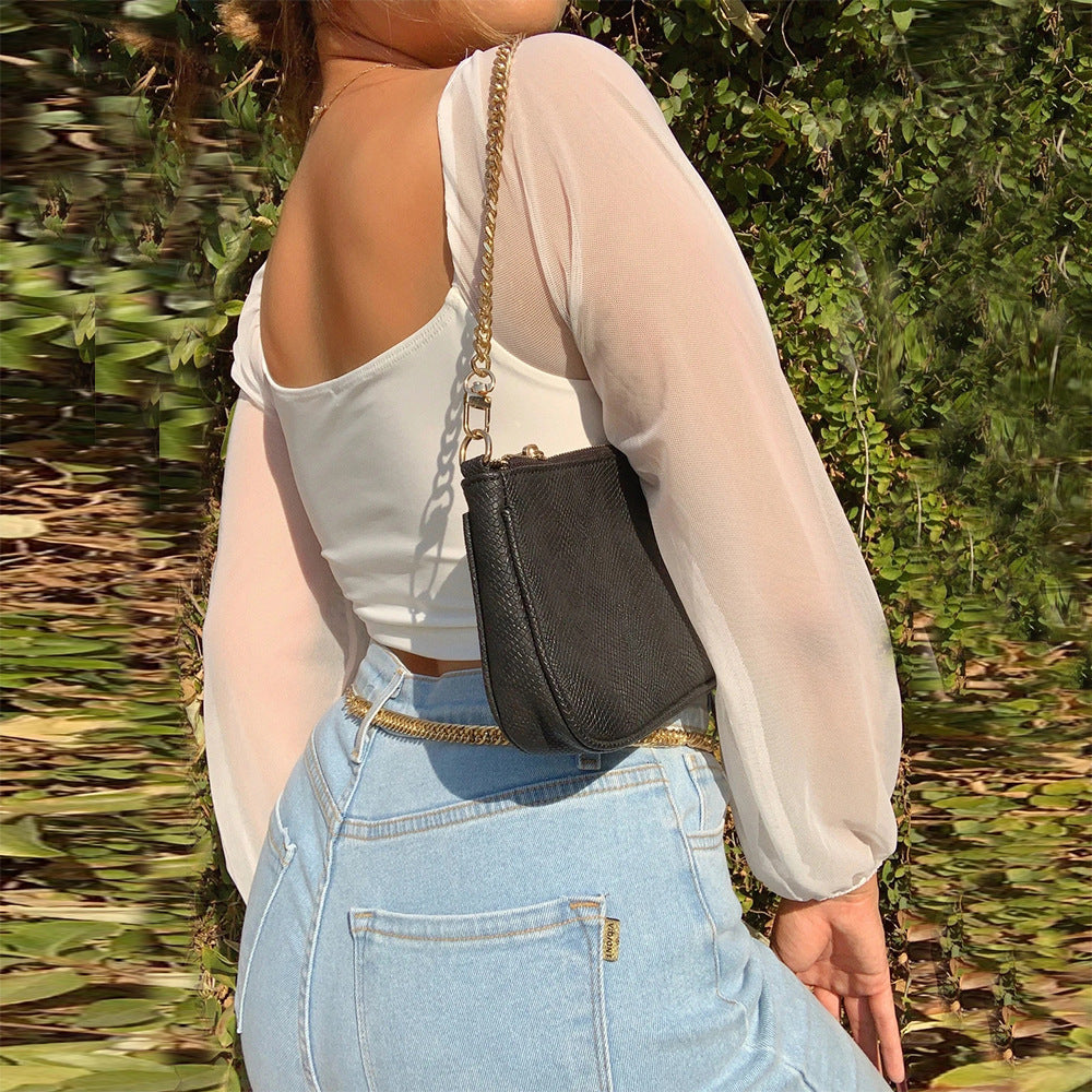 Women's Sexy V-Neck Off-Shoulder Blouse with Drawstring Bandage Detail Long Sleeve Summer Top Stylish Korean-Inspired Short Shirt