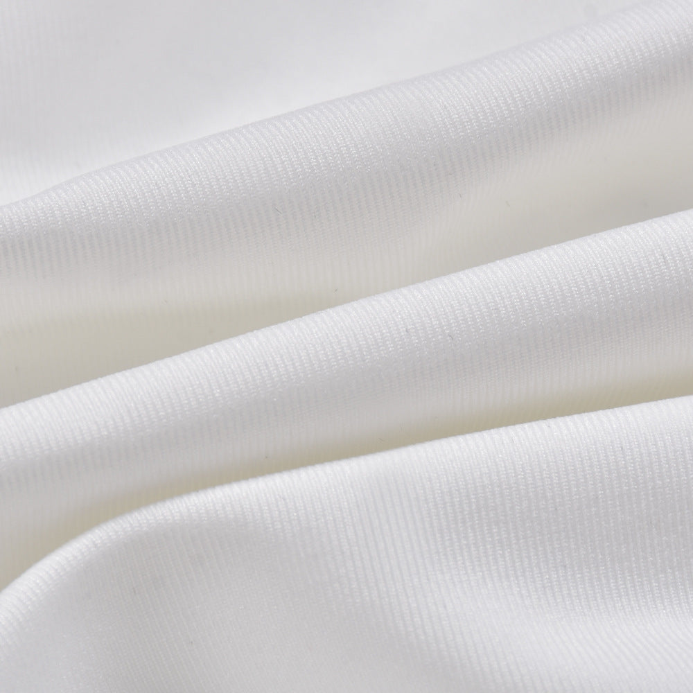 Women's Sexy V-Neck Off-Shoulder Blouse with Drawstring Bandage Detail Long Sleeve Summer Top Stylish Korean-Inspired Short Shirt