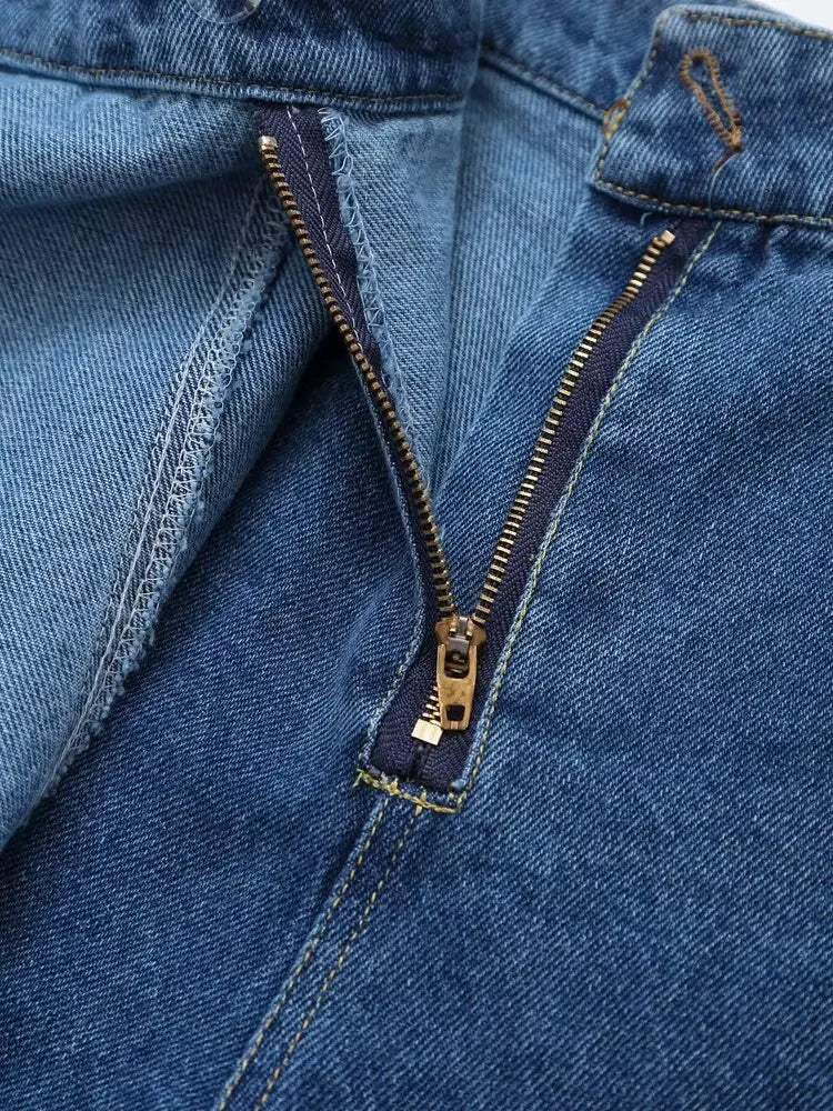 Chic Versatile Women's Casual Denim Shirt and Mini Skirt Set for Stylish Everyday Wear