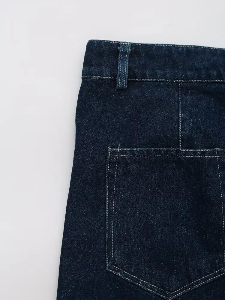 Chic Versatile Women's Casual Denim Shirt and Mini Skirt Set for Stylish Everyday Wear