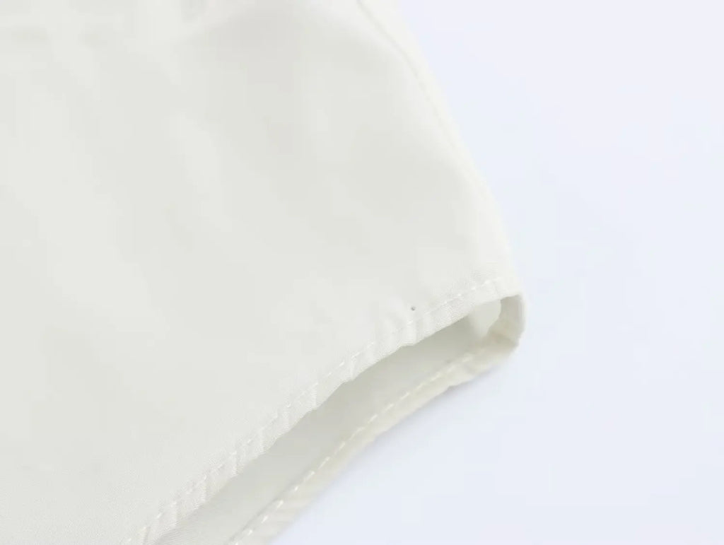 Women's Fashion Versatile Short Sleeve Collared Shirt and Long Dress Set with Elegant Design