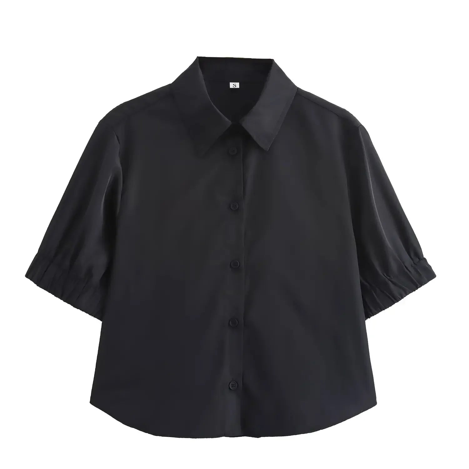 Women's Fashion Versatile Short Sleeve Collared Shirt and Long Dress Set with Elegant Design