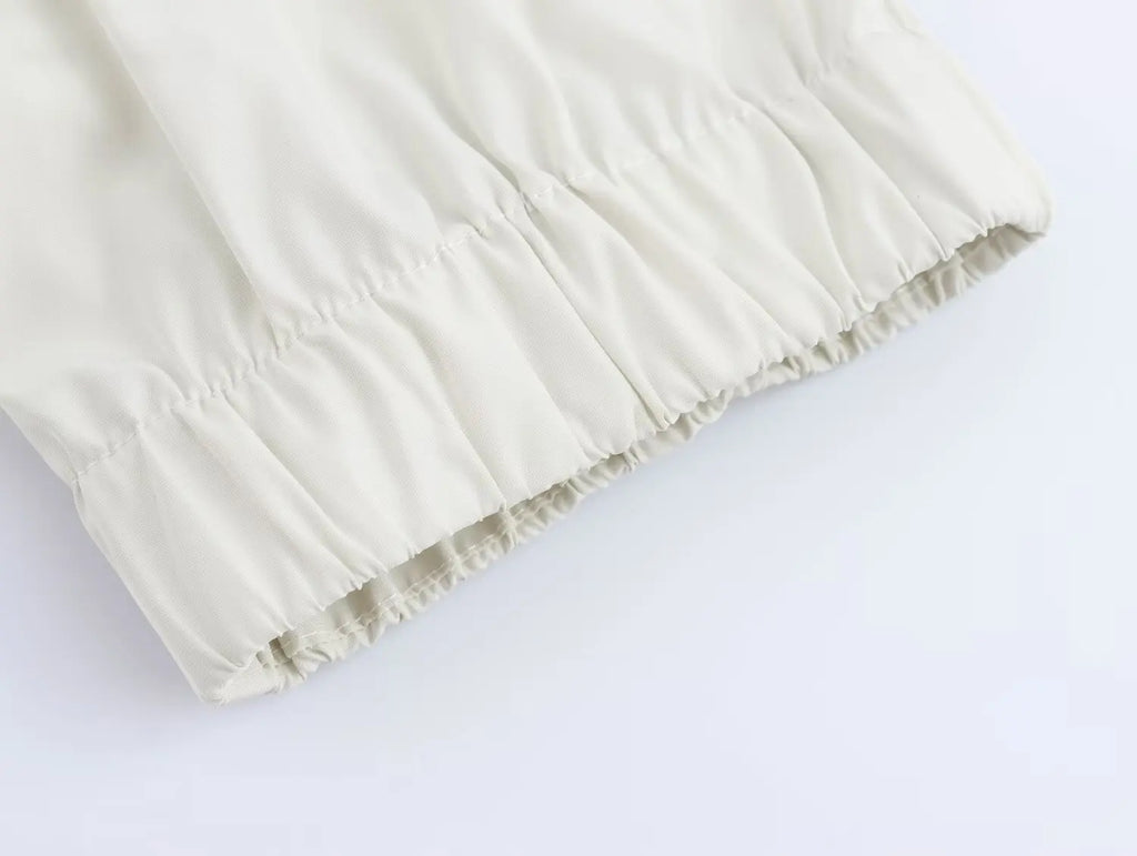 Women's Fashion Versatile Short Sleeve Collared Shirt and Long Dress Set with Elegant Design