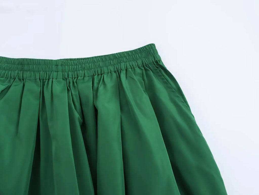 Women's Fashion Versatile Short Sleeve Collared Shirt and Long Dress Set with Elegant Design