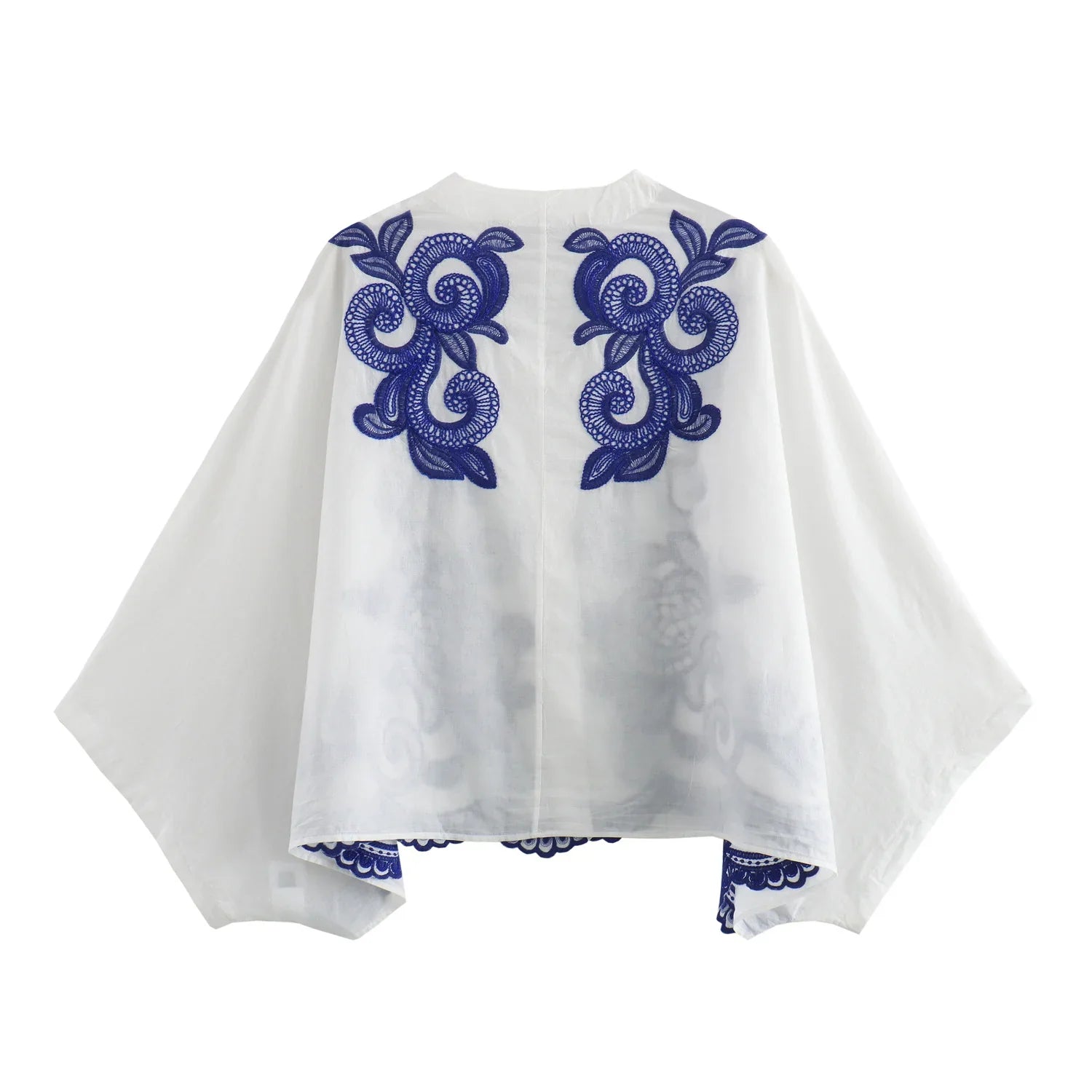 Casual Embroidered Contrast Shirt and Half Skirt Set for Women Stylish Autumn Outfit