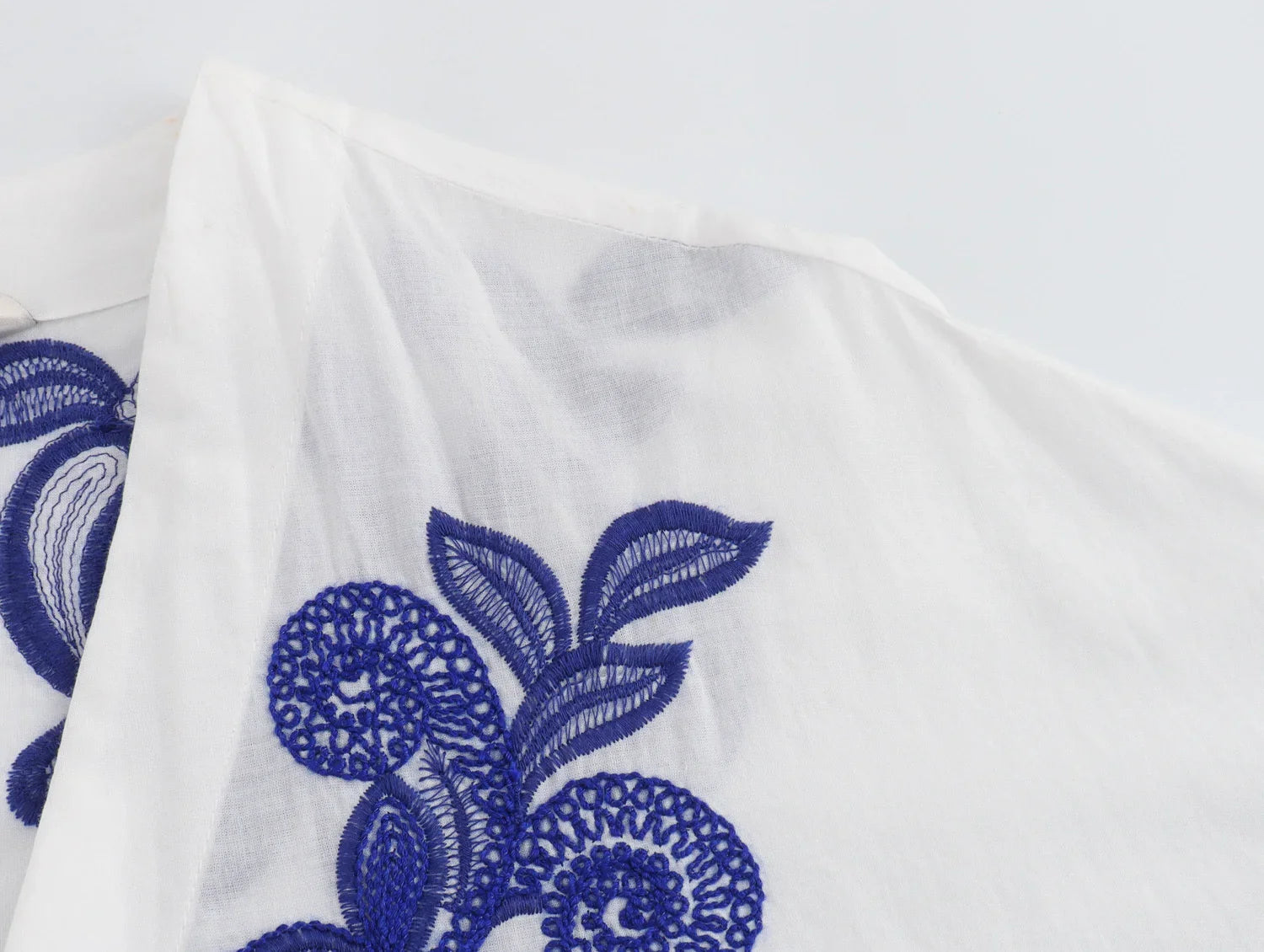 Casual Embroidered Contrast Shirt and Half Skirt Set for Women Stylish Autumn Outfit