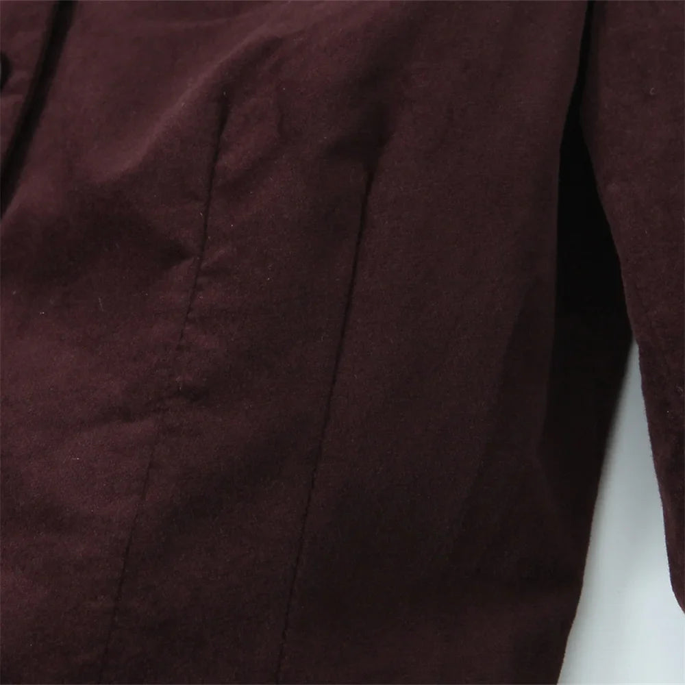 Elegant Velvet Long Sleeve Suit Jacket and Skirt Set for Women Casual Autumn and Winter Fashion Slimming Design