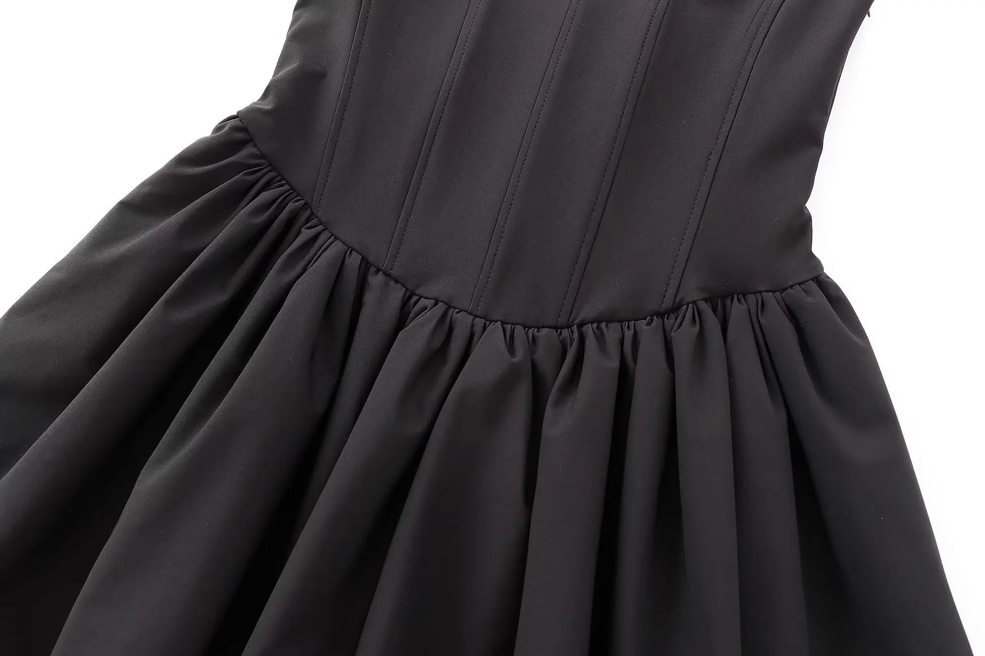 Chic Solid Sling Mini Dress for Women Square Collar Sleeveless Backless Evening Party Short Dress for Club and Night Out