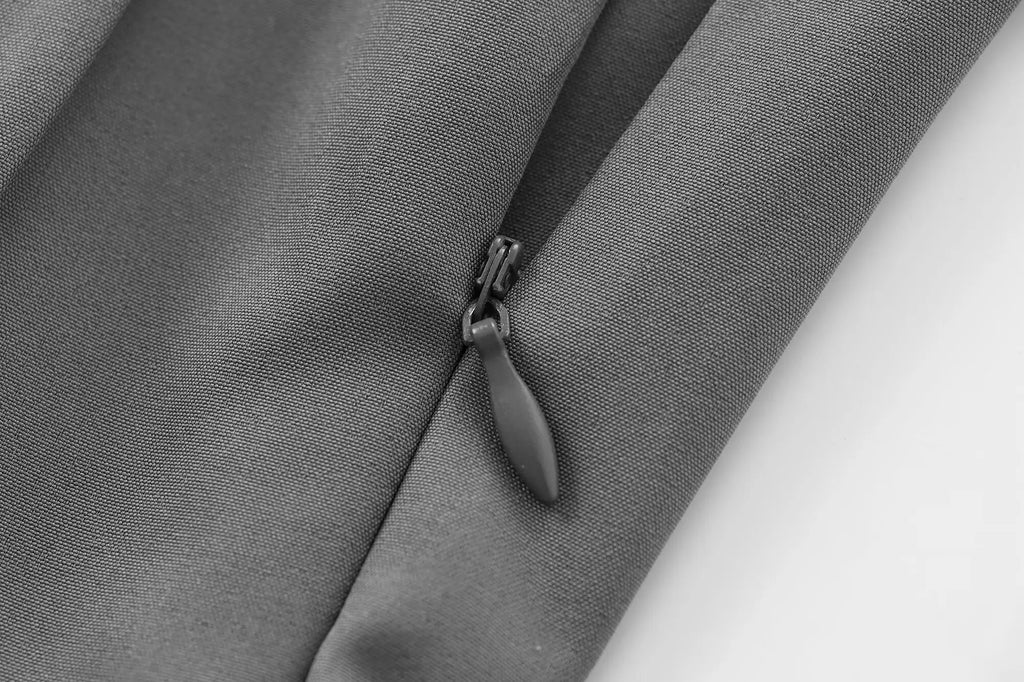 Chic Solid Sling Mini Dress for Women Square Collar Sleeveless Backless Evening Party Short Dress for Club and Night Out