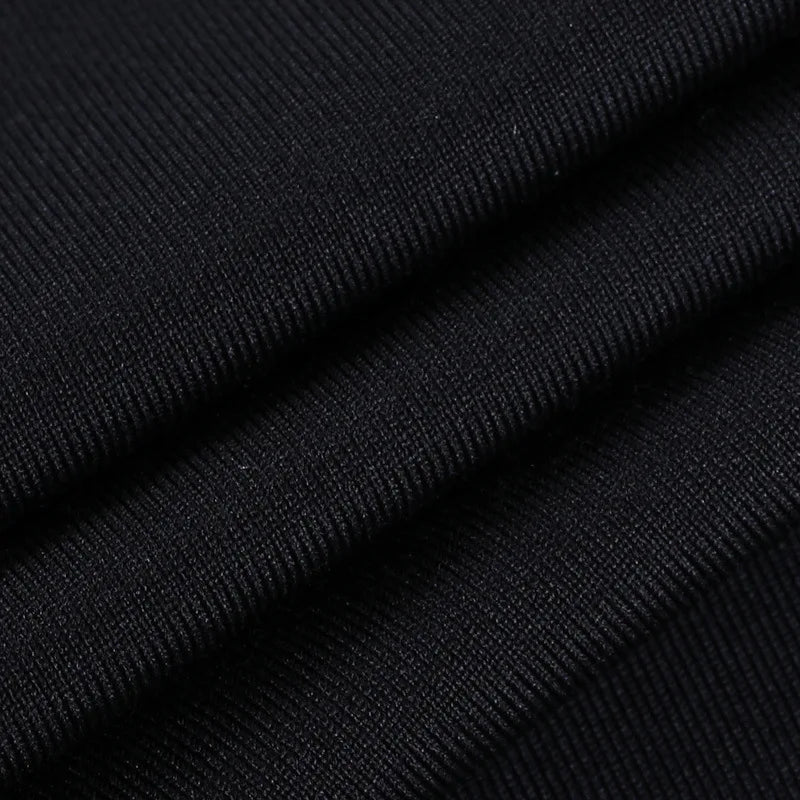 Elegant Black Sleeveless Bandage Dress for Women with Backless Tank Design, Sexy Skinny Fit for Club Parties and Summer Events