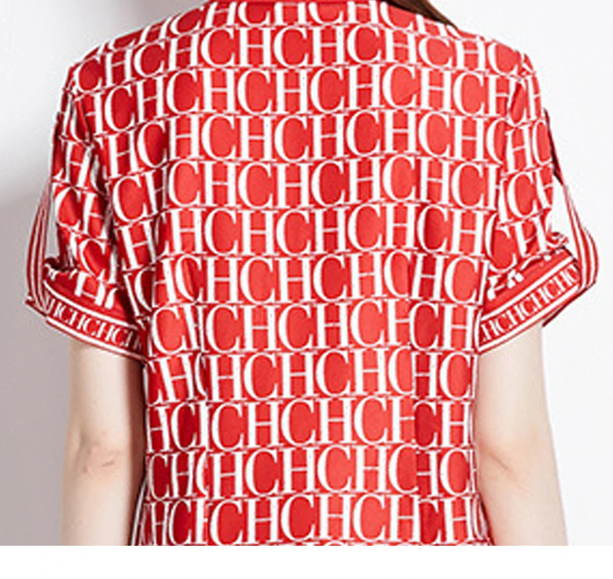 Women's Summer Dress Set Casual Short Sleeve Shirt with A-Line Pleated Skirt Stylish Two-Piece Outfit for Everyday Wear