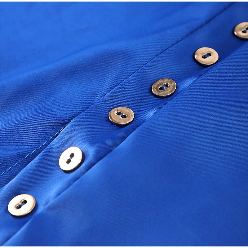 Sexy Satin Two Piece Set for Women Turtleneck Sleeveless Vest with High Waist Long Bodycon Skirt Elegant and Chic Commute Outfit