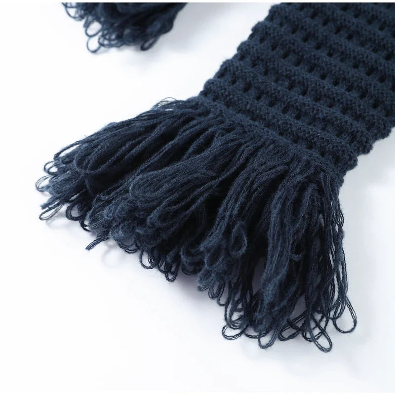 Women's Knit Tassel Cardigan and Hollow Out Single Breasted A-line Mini Skirt Set Stylish Spring Outfit