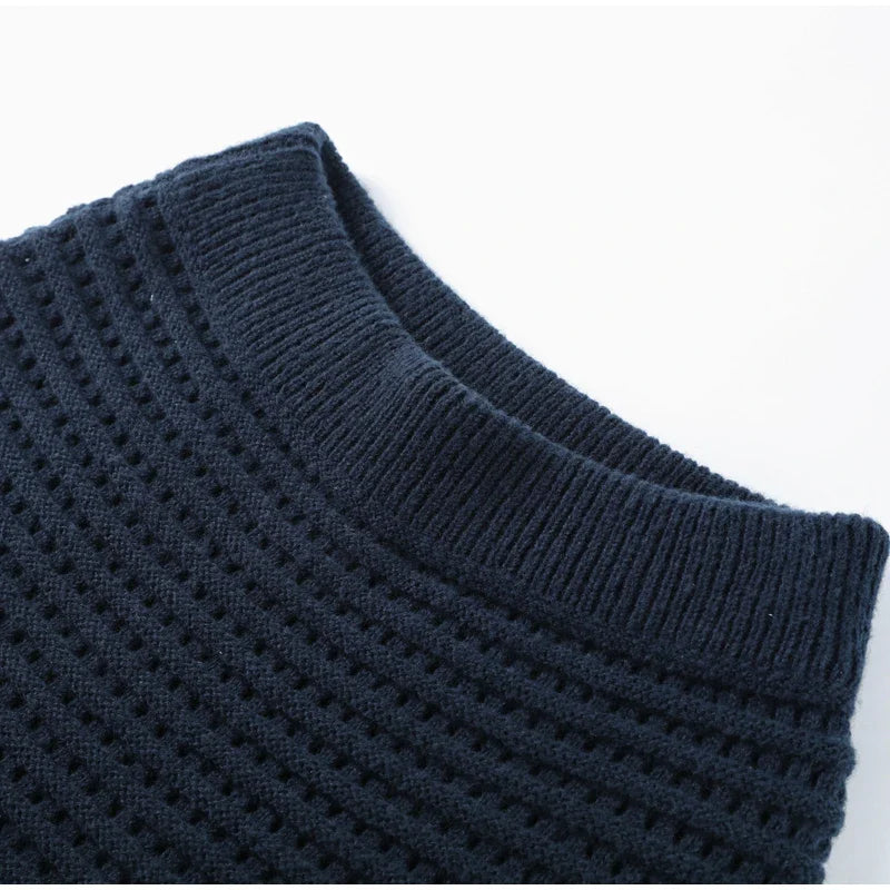 Women's Knit Tassel Cardigan and Hollow Out Single Breasted A-line Mini Skirt Set Stylish Spring Outfit