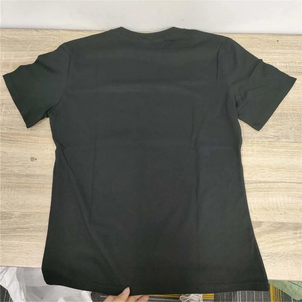 Unisex Cotton T-Shirt with Cute Cat Pocket Print Soft Breathable Summer Tee Casual Hip Hop Style Animal Sticker Graphic Top