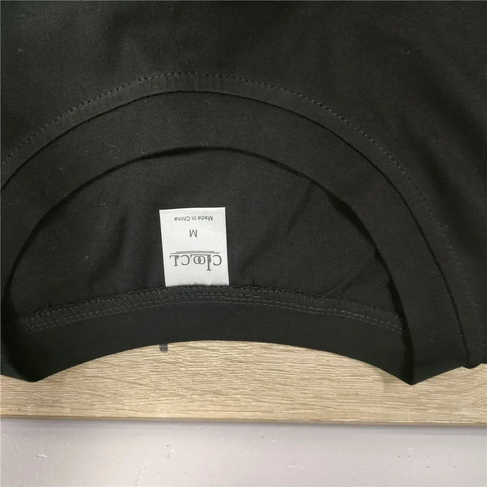 Unisex Cotton T-Shirt with Cute Cat Pocket Print Soft Breathable Summer Tee Casual Hip Hop Style Animal Sticker Graphic Top